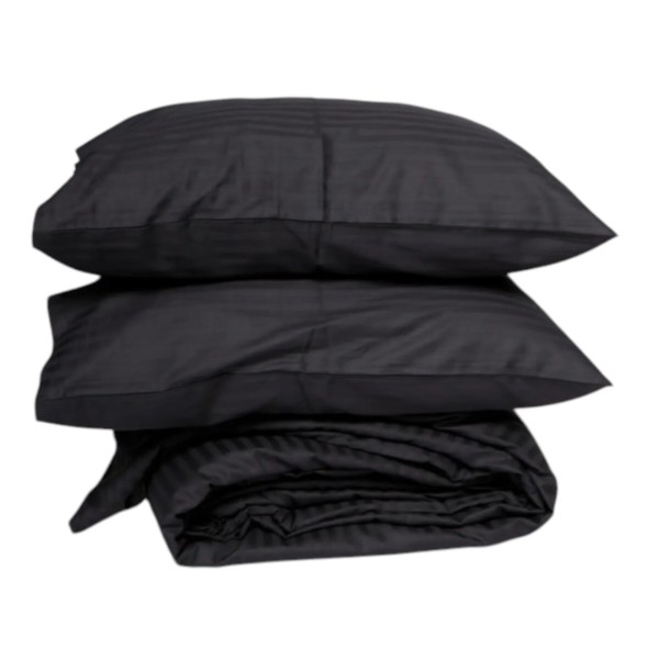 Фото - Комплект постільної білизни Moon&Star 143х210 см +нав. 2 шт. 70х70 см Satin Stripe Dark Serenity (MS-890000812)